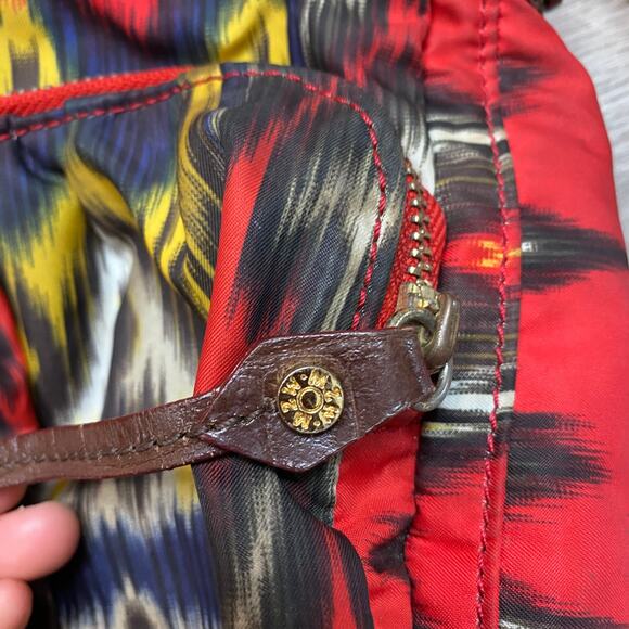 MZ Wallace Clara Ikat Nylon Print Satchel Bag Boho Indie - Picture 7 of 9